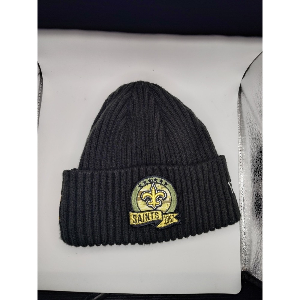 New Orleans Saints New Era Salute to Service Knit Winter Cap Hat Beanie New Era
